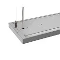 SLV LED Pendelleuchte WORKLIGHT PRO 120, 80° - 115°, 120cm, 50W, 4000K, 6100lm, IP20, DALI dimmbar, grau
