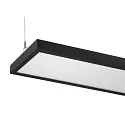 LED Pendelleuchte WORKLIGHT PRO 150, 80° - 115°, 150cm, 59W, 4000K, 7200lm, IP20, DALI dimmbar, schwarz