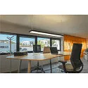 LED Pendelleuchte WORKLIGHT PRO 150, 80° - 115°, 150cm, 59W, 4000K, 7200lm, IP20, DALI dimmbar, schwarz