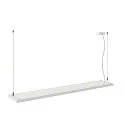 SLV LED Pendelleuchte WORKLIGHT PRO 150, 80° - 115°, 150cm, 59W, 4000K, 7200lm, IP20, DALI dimmbar, weiß