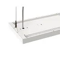 SLV LED Pendelleuchte WORKLIGHT PRO 150, 80° - 115°, 150cm, 59W, 4000K, 7200lm, IP20, DALI dimmbar, weiß