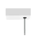 SLV LED Pendelleuchte WORKLIGHT PRO 150, 80° - 115°, 150cm, 59W, 4000K, 7200lm, IP20, DALI dimmbar, weiß