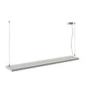 SLV LED Pendelleuchte WORKLIGHT PRO 150, 80° - 115°, 150cm, 59W, 4000K, 7200lm, IP20, DALI dimmbar, grau