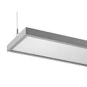 SLV LED Pendelleuchte WORKLIGHT PRO 150, 80° - 115°, 150cm, 59W, 4000K, 7200lm, IP20, DALI dimmbar, grau