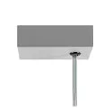 SLV LED Pendelleuchte WORKLIGHT PRO 150, 80° - 115°, 150cm, 59W, 4000K, 7200lm, IP20, DALI dimmbar, grau