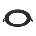 Abdeckung für Deckeneinbauleuchte DOWNLIGHT V 150, Ø 16.8cm / 2.5cm, flach, schwarz
