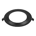 Abdeckung für Deckeneinbauleuchte DOWNLIGHT V 150, Ø 17.6cm / 2.5cm, leicht versenkt, schwarz