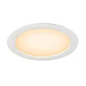 Abdeckung für Deckeneinbauleuchte DOWNLIGHT V 200, Ø 21.4cm / 2.5cm, flach, weiß