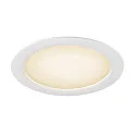 Abdeckung für Deckeneinbauleuchte DOWNLIGHT V 200, Ø 21.4cm / 2.5cm, flach, weiß