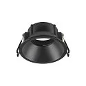 Deckeneinbauring NEW TRIA® 75, H: 4,3cm, rund, vertieft, IP20, schwarz