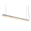 SLV LED Feuchtraum-Wannenleuchte WATERPROOF V 1200 ON-OFF, IP66 IK08, 18-32W (multi) 3000/4000K, CRI 80, schaltbar, grau