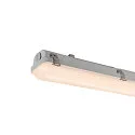 SLV LED Feuchtraum-Wannenleuchte WATERPROOF V 1200 ON-OFF, IP66 IK08, 18-32W (multi) 3000/4000K, CRI 80, schaltbar, grau