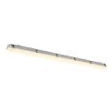 SLV LED Feuchtraum-Wannenleuchte WATERPROOF V 1500 ON-OFF, IP66 IK08, 18-32W (multi) 3000/4000K, CRI 80, schaltbar, grau