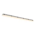 SLV LED Feuchtraum-Wannenleuchte WATERPROOF V 1500 ON-OFF, IP66 IK08, 18-32W (multi) 3000/4000K, CRI 80, schaltbar, grau