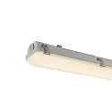 SLV LED Feuchtraum-Wannenleuchte WATERPROOF V 1500 DALI, IP66 IK08, 50W 4000K CRI 80, dimmbar, grau