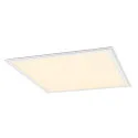 SLV LED Einlege-Deckenleuchte PANEL V 625 DALI, IP54 IK03, 62cm, 34W 3000/4000K (CCT Switch)  85°, CRI 80, UGR <19, dimmbar