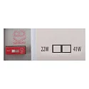 SLV LED Wand-/Deckenleuchte INDUSTRY BATTEN V 1200, IP20 IK04, 18/32W (multi) 3000/4000/5700K (CCT Switch) 150°, CRI 80, weiß
