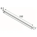 SLV LED Wand-/Deckenleuchte INDUSTRY BATTEN V 1500, IP20 IK04, 22/42W (multi) 3000/4000/5700K (CCT Switch) 150°, CRI 80, weiß