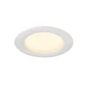 SLV LED Deckeneinbauleuchte DOWNLIGHT V 100, IP54, 6W 3000/4000K (CCT Switch) 105°, CRI 80, exkl. Einbauring, schwarz