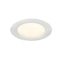 SLV LED Deckeneinbauleuchte DOWNLIGHT V 100, IP54, 6W 3000/4000K (CCT Switch) 105°, CRI 80, exkl. Einbauring, schwarz
