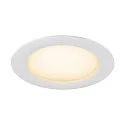 SLV LED Deckeneinbauleuchte DOWNLIGHT V 150, IP54, 9/15W (multi) 3000/4000K (CCT Switch) 105°, CRI 80, exkl. Einbauring, schwarz
