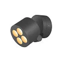 Outdoor LED Aufbau-Strahler R-CUBE, IP65 IK04, 15W 2700/3000K (CCT Switch) 800lm 70°, dimmbar, dreh- und neigbar, anthrazit