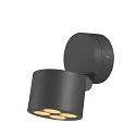 SLV Outdoor LED Aufbau-Strahler R-CUBE, IP65 IK04, 15W 2700/3000K (CCT Switch) 800lm 70°, dimmbar, dreh- und neigbar, anthrazit