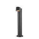SLV Outdoor LED Stehleuchte R-CUBE 75, IP65 IK04, 15W 2700/3000K (CCT Switch) 800lm 70°, dimmbar, dreh- und neigbar, anthrazit
