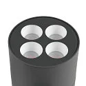 SLV Outdoor LED Stehleuchte R-CUBE 75, IP65 IK04, 15W 2700/3000K (CCT Switch) 800lm 70°, dimmbar, dreh- und neigbar, anthrazit