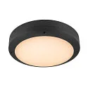 LED Aufbauleuchte OUTDOOR BULKHEAD V 360, IP65 IK10, Ø 36cm, 20W 3000/4000/6500K 110°, CRI 80, schaltbar, schwarz
