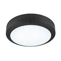 SLV LED Aufbauleuchte OUTDOOR BULKHEAD V 360, IP65 IK10, Ø 36cm, 20W 3000/4000/6500K 110°, CRI 80, schaltbar, schwarz