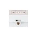 SLV LED Wand-/Deckenleuchte SURFACE V 390, IP44, Ø 39cm, 10/15/20W (multi) 3000/4000K 120°, CRI 80, schaltbar, weiß