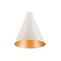 Leuchtenschirm LALU® CONE 15 MIX&MATCH, H:17 cm, weiß/gold