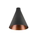Leuchtenschirm LALU® CONE 15 MIX&MATCH, H:17 cm, schwarz/bronze