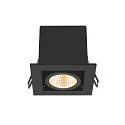 ceiling recessed luminaire KADUX SINGLE square IP20, black dimmable