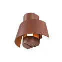 Außenwandleuchte PHOTONI, IP65 IK08, konisch, E27, Aluminium, seeluft-beständig, rost matt