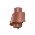 SLV Außenwandleuchte PHOTONI, IP65 IK08, konisch, E27, Aluminium, seeluft-beständig, rost matt