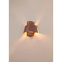 SLV Außenwandleuchte PHOTONI, IP65 IK08, konisch, E27, Aluminium, seeluft-beständig, rost matt