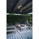 SLV Outdoor Deckenleuchte PHOTONI, IP65 IK08, E27, Aluminium, seeluft-beständig, schwarz matt / opal