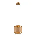 Pendelleuchte PANTILO ROPE 20, Ø 19.5cm, Pendel 250cm, mit Baldachin, E27, gold