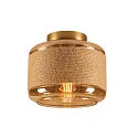 Wand-/Deckenleuchte PANTILO ROPE 19, Ø 18.5cm, E27, gold