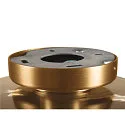 SLV wall and ceiling luminaire PANTILO ROPE 19 cylindrical E27 IP20, gold dimmable