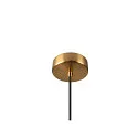 SLV Pendelleuchte PANTILO ROPE 27, Ø 27cm, Pendel 250cm, mit Baldachin, E27, gold