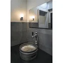 Wandaufbauleuchte VARYT Badleuchte, rund, 1x E14, max. 6W, IP44, chrom