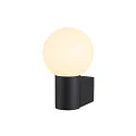 Wandaufbauleuchte VARYT Badleuchte, rund, 1x E14, max. 6W, IP44, schwarz