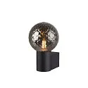 SLV Wandaufbauleuchte VARYT Badleuchte, rund, 1x E14, max. 6W, IP44, schwarz