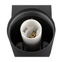 SLV Wandaufbauleuchte VARYT Badleuchte, rund, 1x E14, max. 6W, IP44, schwarz
