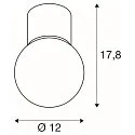 SLV Deckenaufbauleuchte VARYT Badleuchte, rund, 1x E14, max. 6W, IP44, weiß