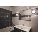 SLV LED Wand-/Deckenaufbauleuchte CYFT Badleuchte, 6,5W, 2700/3000/4000K, IP44, dimmbar, schwarz
