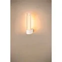 SLV LED Wandaufbauleuchte LYGANT SINGLE Badleuchte, 8W, 3000K, 560lm, IP44, weiß